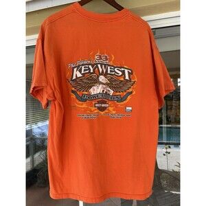 XL Vintage Harley Davidson Phil Petersons Key West Poker Run T Shirt